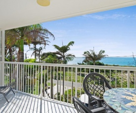 Views of Moreton Island from balcony at Beachside Haven Rickman Pde, Woorim