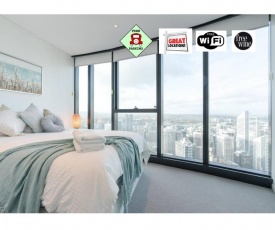 Lvl 57 Skytower Breathtaking Views CBD Wifi Carpark by Stylish Stays