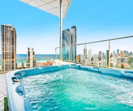 Executive Penthouse with Rooftop Spa - AMAZING! - Wings Resort Surfers Paradise